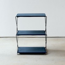 접이식수납장 캠핑수납 캠핑접이식선반 간편접이식선반 휴대용선반, 3단  로얄 블루