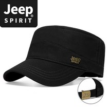 JEEP SPIRIT 캐주얼 플랫 모자 CA0370 (Jeep Sticker 제공)