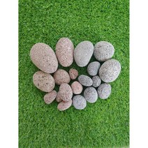 라바스톤 1kg 3kg 자갈 조경 화분 정원, 적색, 2~3cm