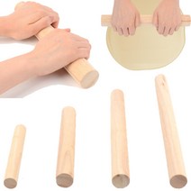 홍두깨 빵밀대 베이킹 반죽 나무 밀대 4종 제빵밀대, (대)
