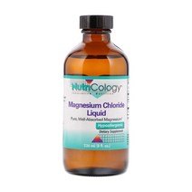뉴트리콜로지 Nutricology Magnesium Chloride Liquid 염화마그네슘 액체 8 fl oz (236 ml), 1개