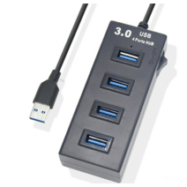 DFMEI USB3.0HUB 4 포트 3.0 분리기 3.0 허브 허브 확장 속도 USB 컴퓨터 세미 퍼, 하얀색