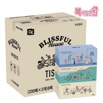 복이많은집 각티슈 200매 24개 1박스 대용량, 복이많은집 200매 3팩X8개 총24개 각티슈, 200개, (NEW)복이많은집 200매 24개 각티슈