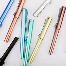 고급 스틸 만년필 잉크 볼펜 알루미늄 손글씨 펜, 골드, 상세페이지 참조8