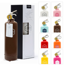 차량용 캠핑용 가정용 선물용 소화기1kg(패키지)/피레보 예쁜디자인 소화기, 레트로 오렌지