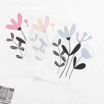 종이전사지) 멀티 플라워 3color Z0515 (8219523), 그레이