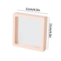 피규어 전시 아크릴 케이스 상자 전시함 3D 부동 그림 프레임 PE 상자 보석 디스플레이 필름 보관 펜던트, 07 S7 Pink 11x11CM