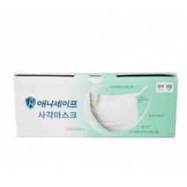 애니세이프 일회용 사각 마스크 대형, 100개입, 1개