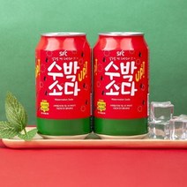 SFC바이오 수박소다 UP 탄산음료, 350ml, 24개