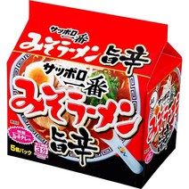 삿포로 이찌방 미소 라멘 이치방 된장 라면 매콤달콤 5봉 510g x 6개입, 삿포로 제일 된장라면 매콤달콤 5개 팩 510g×6개