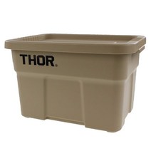 토르 정리함 상판포함 토트 THOR 리빙박스 수납함 22L, 덮개 미포함, 블랙