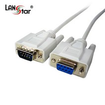 랜스타 LS-SER-9MF-10M 시리얼 케이블 (9핀-9핀 (M F) 10m), 1개
