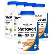 뉴트리코스트 Nutricost 샤타바리 600mg 180캡슐, 5팩
