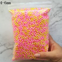 15g 4-6mm 여러 가지 빛깔의 폴리스티렌 스티로폼 폼 비즈 다채로운 미니 볼 필러 상자 병 공예 DIY 장식, 12 4-6mm Mix 15g_01 4-6mm