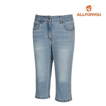 [올포유] [올포유] 여성 히든밴딩 6부 청바지 AWPJJ6584-930_G
