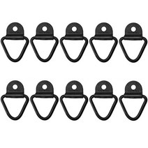차량 견인 장치 창고 중장비 트럭 침대화물 고정 앵커 링 트레일러 후크화물 볼트 v-링 자동차 픽업 레일 액세서리, 10팩