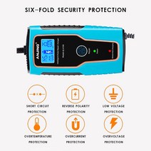 자동차 밧데리 배터리 충전기 배터리복원기 자동차 배터리 충전기 펄스 수리 2V 6A 출력 00Ah 납산 또는 유, 03 UK Plug