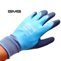 방수장갑 천연 라텍스 코팅 장갑 워터 방유장갑 기름장갑 진흙 갯벌 물 습기 바다 냉동 낚시 식품 냉장 어업 수산업 미끌림 방지 장갑 WATERPROOF GLOVES, 워터 장갑 L