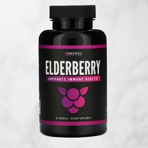 하바수뉴트리션 elderberry 엘더베리 400mg 삼부커스 60캡슐, 60캡슐 1개