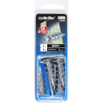 코브라앙카 월드릴러 042SE 4개입 M4.5 x 31.5mm 아연 석고보드 앙카, 월드릴러 042SE (4개)