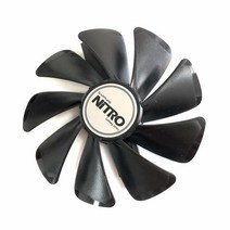 NoBrand 그래픽 카드 팬 CF1015H12S VGA 쿨러 사파이어 RX 베가 RX480 RX590 RX580 RX570 니트로 비디오 쿨링 (블랙 10015)