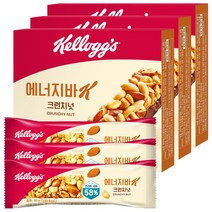 켈로그 에너지바K 크런치넛 30g / 통아몬드 가득 곡물바, 15개