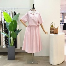 포커스 대구백화점SG FM3E7ST04696_스트링 카라넥 A라인 스커트 세트
