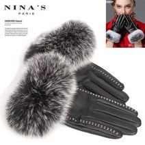 니나스파리 폭스퍼 WH스티치배색양가죽장갑(8SH278)