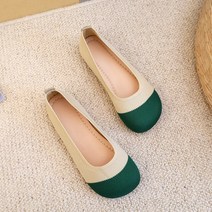 어싱 신발 패치 워크 캐주얼 여성 봄 여름 가 플랫 스퀘어 발가락 맨발 플랫 힐 위브