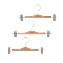 한샘 포플러 우드 옷걸이 하의용 3P 바지걸이 행거 집게, 한샘 0188062옷걸이3P