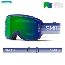 SMITH Squad MTB 스미스 스쿼드 엠티비 산악 자전거 고글 Klein Fade 클레인 페이드 크로마팝 에브리데이 그린미러 + 클리어 (렌즈 2장), 단품