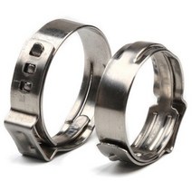 한귀클램프(706R)x10개 밴드폭 7mm 밴드두께 0.6mm SUS304 JIMKOO 짐쿡 가스 오일 호스밴드 연결 고압 호스링 스텐 밴드 클램프 자동차 오토바이, 31.6-706R(28.4~31.6mm)x10개, 10개