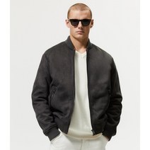 ZARA 자라 에코 스웨이드 양털 안감 블루종 봄버 자켓 2컬러 Z1078