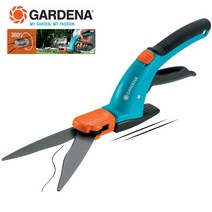 가데나 양손용 원예 잔디 가위 풀베는가위 Gardena Shears 곡선날 힘분산 지지대, 1개