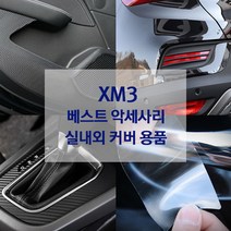 XM3 도어가드 핸들커버 방향제 키케이스 내외장재 튜닝 용품, 실버_B향