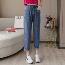 Makone 여름옷 키커 보이는 여성의류 사람 150CM 카고 8부 청바지