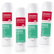 하이드로퓨갈 풋 데오드란트 스프레이 150ml x 4개 - 멘톨향 지친발시원함