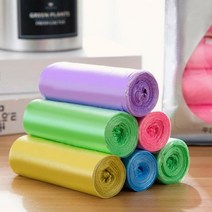 봉투 가정용 비닐 롤 150매 위생 욕실 롤팩 롤백 팩, 혼합컬러 150매