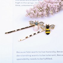 꿀벌 헤어핀 앞머리 옆머리 포인트 액세서리