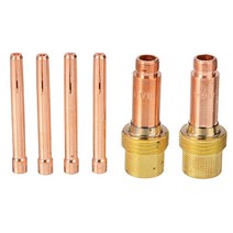 논가스용접기 용접기 14Pcs Tig 용접 토치 액세서리 가스 렌즈 노즐 키트 WP-17 WP-26, 한개옵션0