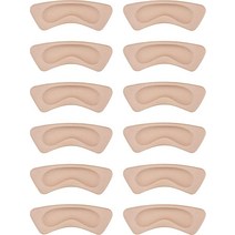 Hotop 힐 쿠션 패드 6쌍 힐 신발 그립 라이너 자가 접착 신발 안창 발 관리 프로텍터 (카키)