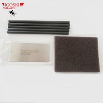 스키 금속 왁스 스크레이퍼 폴란드어 패드 ptex 양초 sitcks set for remove of 과잉 왁스 from skis and snowboards tuning snowbo, 6 블랙