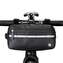 Rhinowalk 핸들 바 가방 자전거 프레임 파니에 방수 다기능 휴대용 어깨 액세서리, 02 X20990-Black