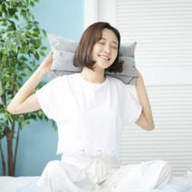 릴리프홈 거북목 일자목 맞춤형 바이오비드폼 경추베개, 네이비