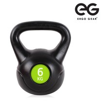 에르고기어 홈트레이닝 코어 전신운동 케틀벨, 그린, 6kg, 1개