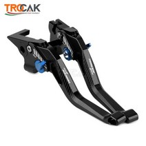 새로운 로고 트레이서 900 야마하 TRACER900 2021 2022 오토바이 CNC 알루미늄 조정 가능한 짧은 브레이크 클러치 레버, BLACK BLUE