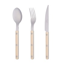 SABRE 사브르 비스트로 커트러리 1인 디너세트 3P, 아이보리, 스푼, 포크, 나이프