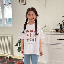 23봄 어반래빗 캠핑전사티 유아반팔 키즈반팔 아동티셔츠 캐주얼 여름코디 데일리룩 박스티