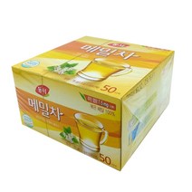 동서 메밀차 티백 +사은품(실리콘컵받침), 50티백X1개(사은품)