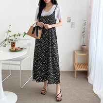 바보사랑 여자 버터플라이 나비 패턴 뷔스티에 끈나시 롱원피스.옷자락(무료배송)